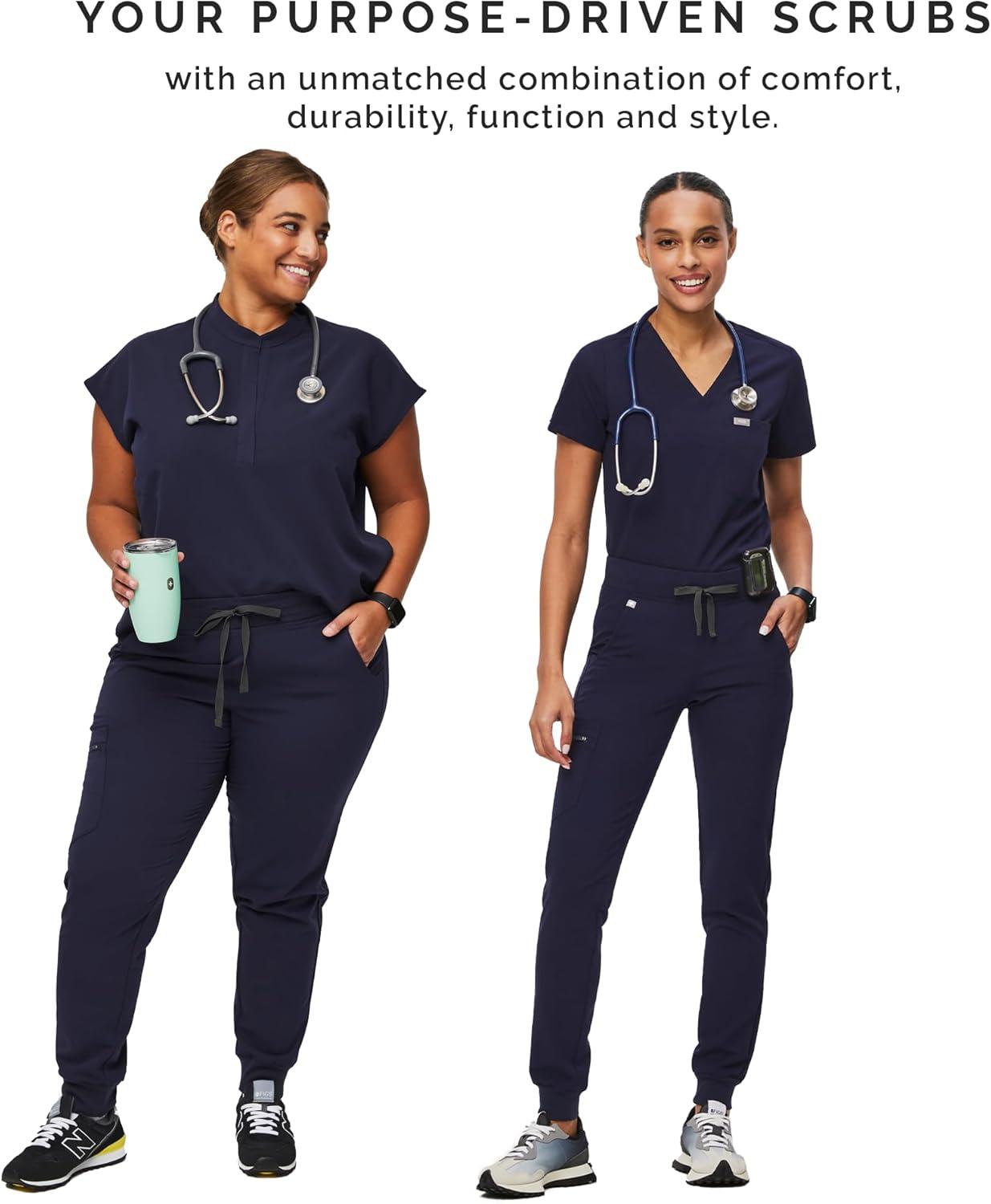 imageFIGS Zamora Jogger Style Scrub Pants for Women Navy XSmall Petite