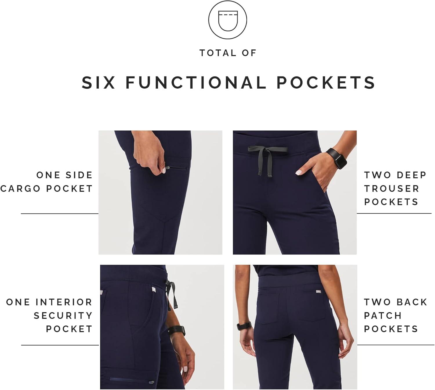 imageFIGS Zamora Jogger Style Scrub Pants for Women Navy XSmall Petite