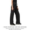 FIGS Yendi High Waisted Cargo Jogger Scrub Pants for Women — High Rise, Classic Fit, Wide Leg, 9 Pockets — Amazon Exclusive