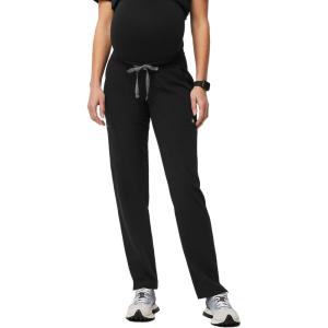 FIGS YOLA Skinny Maternity Scrub Pants for Women — Straight Leg, 7 Pockets, 4-Way Stretch, Anti-Wrinkle