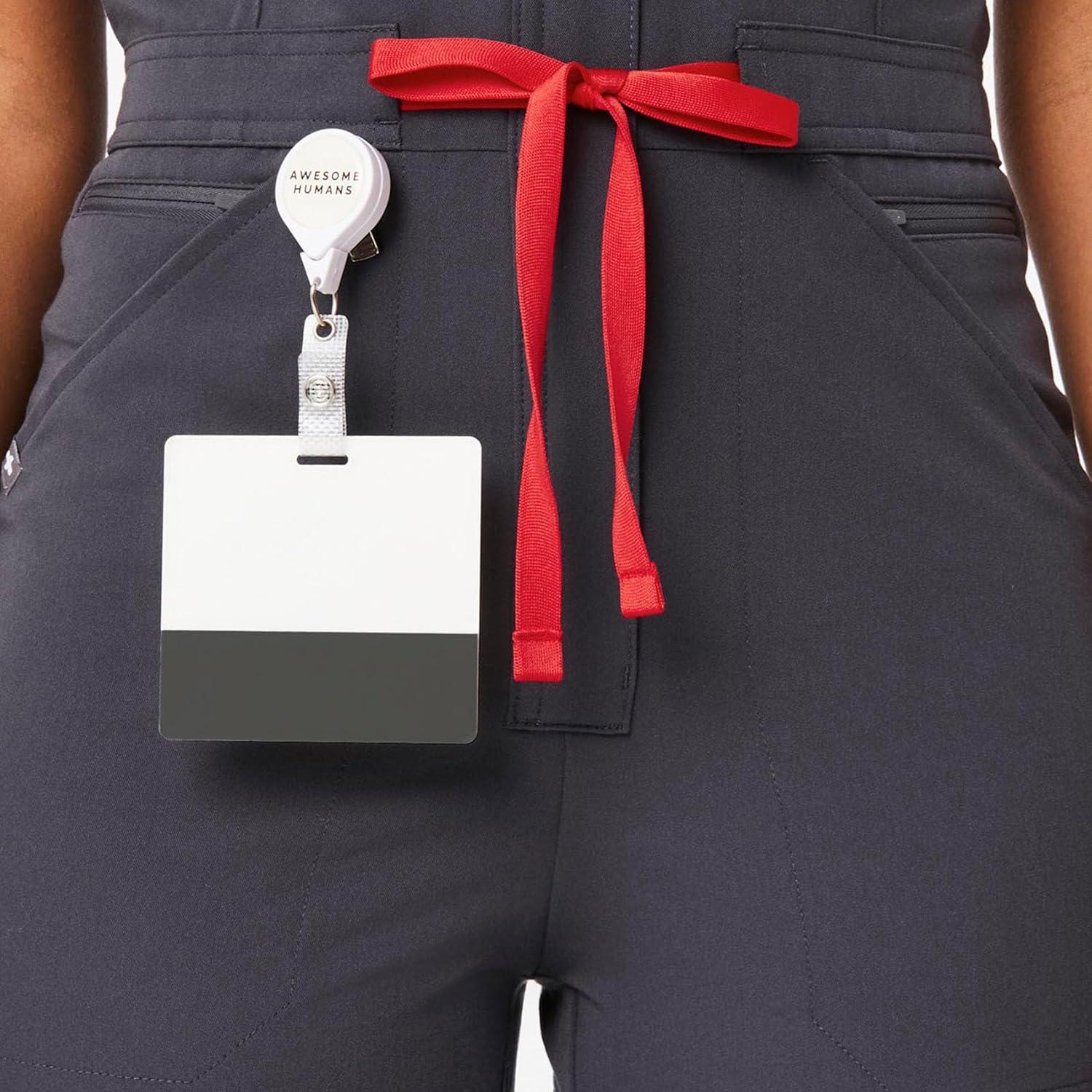 imageFIGS Rafaela Cargo ScrubJumpsuit for Women Comfortable Fit OnePiece Jogger Scrub Set High Rise Waistband 9 PocketsCharcoal