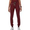 FIGS Zamora Jogger Style Scrub Pants for Women – Burgundy, Medium Petite