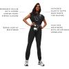 FIGS Women’s Rafaela Cargo Jogger Scrubjumpsuit – Black XXS