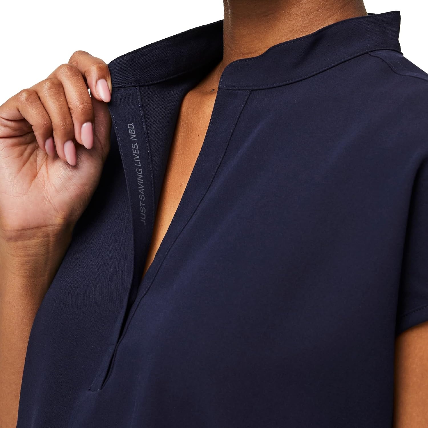 image:imageFIGS Rafaela Oversized Scrub Top for Women Navy Blue L
