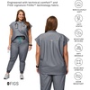 FIGS Rafaela Oversized Scrub Top for Women – Graphite, M