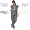 FIGS Rafaela Oversized Scrub Top for Women – Graphite, M