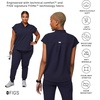 FIGS Rafaela Oversized Scrub Top for Women — Navy Blue, L