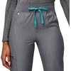 FIGS Zamora High Waisted Jogger Style Scrub Pants for Women – Graphite, Petite S