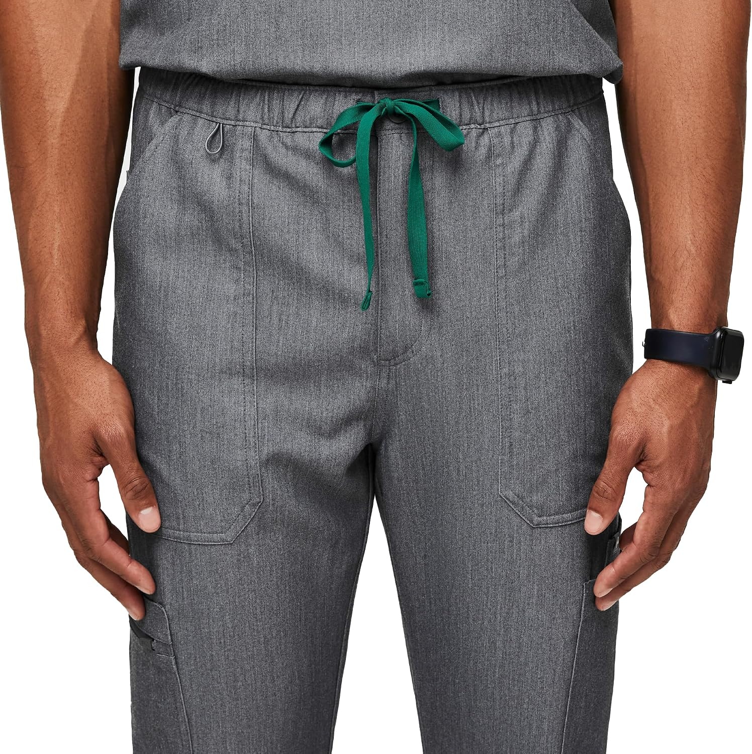 image:imageFIGS Cairo Cargo Scrub Pants for Men Classic Straight Leg Fit 9 Pockets 4Way Stretch AntiWrinkleGraphite