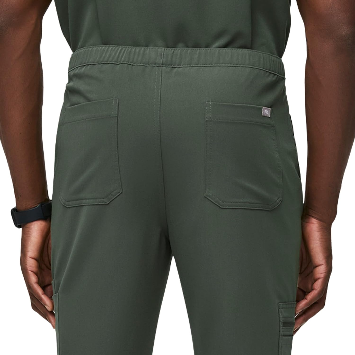 image:imageFIGS Cairo Cargo Scrub Pants for Men Classic Straight Leg Fit 9 Pockets 4Way Stretch AntiWrinkleMoss 20