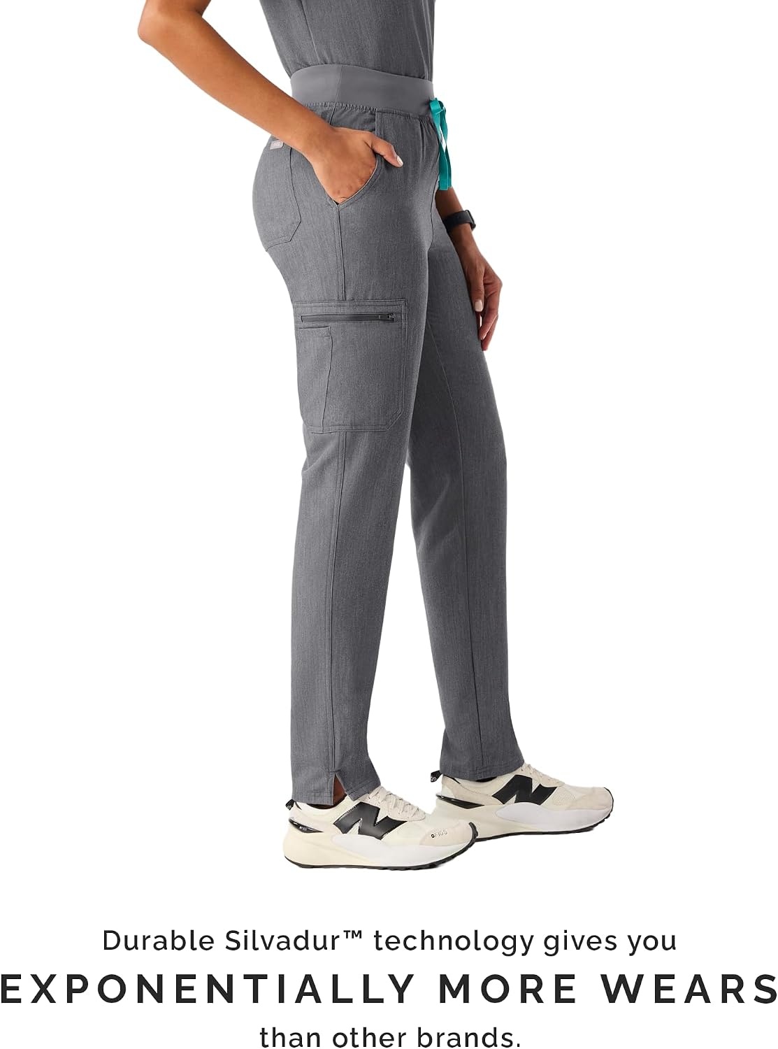 image:imageFIGS Yola HighRise Slim Scrub Pant for WomenGraphite