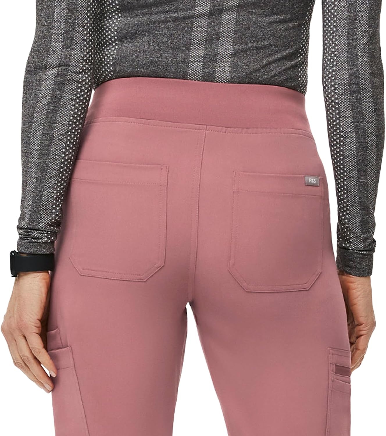 image:imageFIGS Yola HighRise Slim Scrub Pant for WomenMauve 30