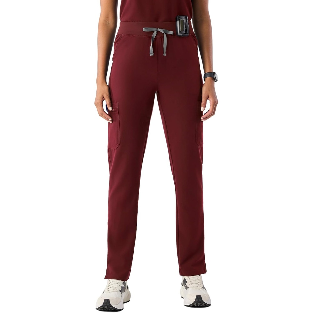 image:imageFIGS Yola HighRise Slim Scrub Pant for WomenBurgundy