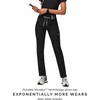 FIGS Yola High-Rise Slim Scrub Pant for Women(Black)