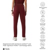 FIGS Yola High-Rise Slim Scrub Pant for Women(Burgundy 3.0)