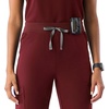 FIGS Yola High-Rise Slim Scrub Pant for Women(Burgundy)