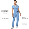 FIGS Yola High-Rise Slim Scrub Pant for Women(Ceil Blue)