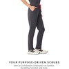 FIGS Yola High-Rise Slim Scrub Pant for Women(Charcoal)