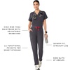 FIGS Yola High-Rise Slim Scrub Pant for Women(Charcoal)