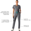 FIGS Yola High-Rise Slim Scrub Pant for Women(Graphite)