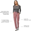 FIGS Yola High-Rise Slim Scrub Pant for Women(Mauve)