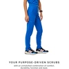 FIGS Yola High-Rise Slim Scrub Pant for Women(Royal Blue)