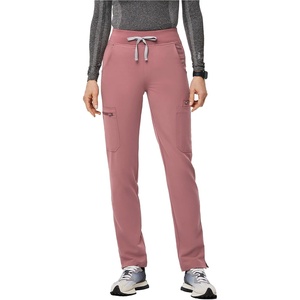 FIGS Yola High-Rise Slim Scrub Pant for Women(Mauve)