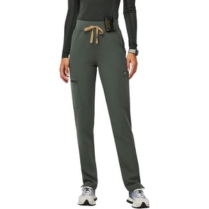 FIGS Yola High-Rise Slim Scrub Pant for Women(Moss)